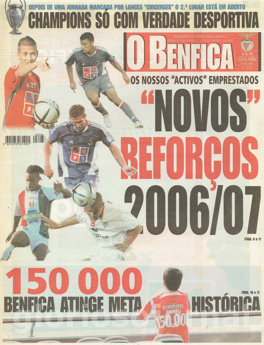 jornal o benfica 3236 2006-05-05